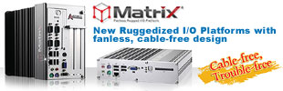 Atom-based rugged I/O Platforms Offer Fanless and Cable-Free Design